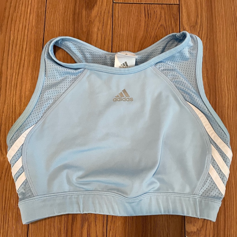 Adidas Light Blue Sports Bra